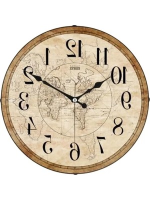 Hakay 36 cm Sessiz Mekanizmalı Dekoratif Duvar Saati