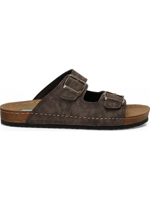 Polaris 408019.M Kahverengi Erkek Terlik