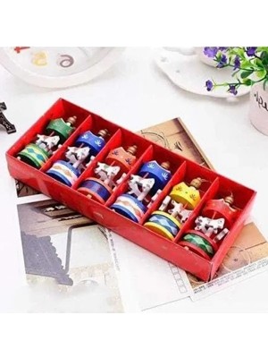 Hakay Ahşap Atlı Karınca Süsler - Mini Noel ve Yılbaşı Dekorasyonu