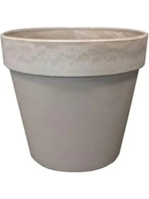 Hakay Gri Renkli Dayanıklı Plastik Saksı 25X23 cm