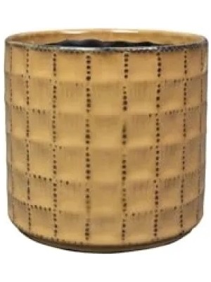 Hakay Kahve Renkli Seramik Saksı 14X13 cm
