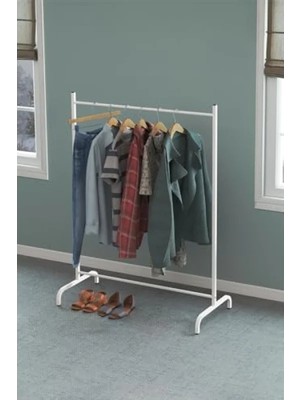 Hakay Ayaklı Askılık - Beyaz-Mocca Renk Seçeneği