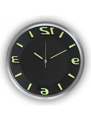 Hakay Fosforlu Özelliklere Sahip 25 cm Duvar Saati