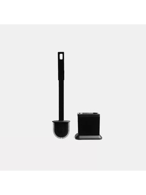 Hakay Kare Silikon Klozet Fırçası, Siyah