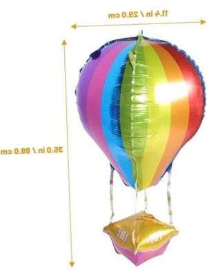 Hakay 22 Inç Renkli Uçan Balon Folyo Balon