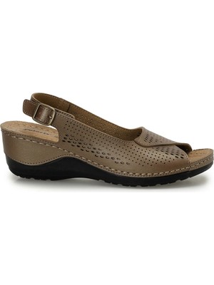 Polaris 167248.Z Bronz Kadın Düz Sandalet