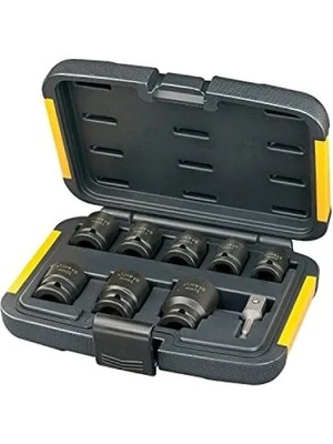 Hakay 9 Parça Darbeli Somun Sıkma Uç Seti - Metalik