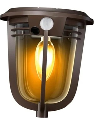 Hakay Güneş Enerjili Hareket Sensörlü Duvar Aplik - Cob LED Işık