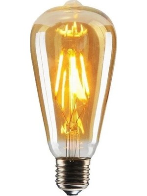 Hakay 4W Dim Rustik LED Ampul, Sarı Işık