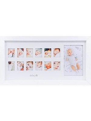 Hakay Bebek Odası Için 12 Aylık Fotoğraf Anı Çerçevesi