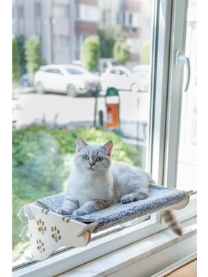 Hakay Vantuzlu Gri Kedi Yatağı, X-Large