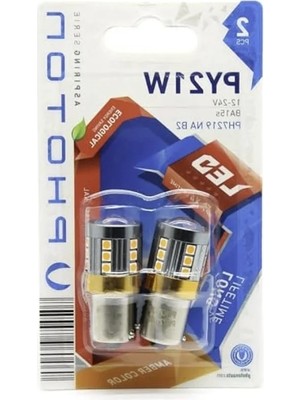 Hakay 93 LED Amber Renkli P21W Ampul (2'li Paket)