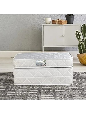 Hakay Tek Kişilik Katlanır Yaylı Yatak 90X190 cm - Beyaz