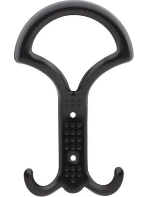 Hakay 5 Adet Siyah Metal Duvar Montajı Portmanto Vestiyer Askısı