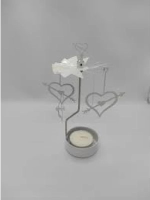 Hakay Kalp Modeli Dönme Mekanizmalı Şık Mumluk Seti