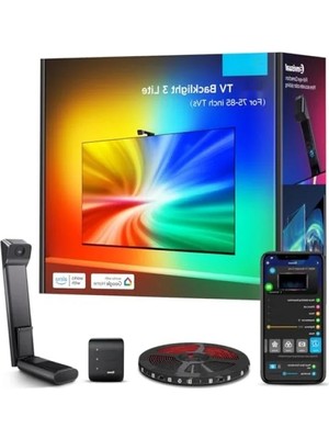 Hakay Tv Arkası LED Şerit Aydınlatma - Renk Senkronizasyonu, 75-85 Inç Tv'ler Için