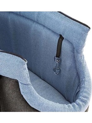 Hakay Mavi Pamuk Kumaş Taşıma Çantası (50 Cm)