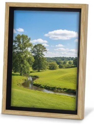 Hakay 15X20 cm Ahşap Resim Çerçevesi, Kahverengi