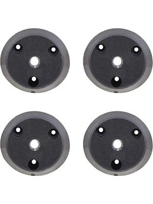 Hakay Siyah Metal Mobilya Masa Sehpa Ayağı Bağlantı Aparatı - 4 Adet