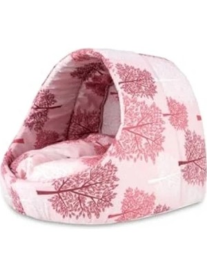 Hakay Pembe Ağaç Desenli Kedi ve Köpek Yatağı, 40 x 50 cm