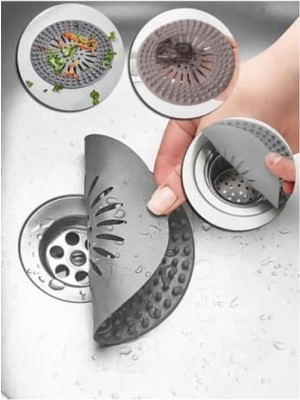 Hakay Yuvarlak Silikon Süzgeçli Lavabo Tıpası - Dayanıklı ve Esnek