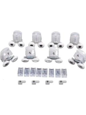 Hakay Duşakabin Tekerleği, Çift Tekerli, Şeffaf Plastik