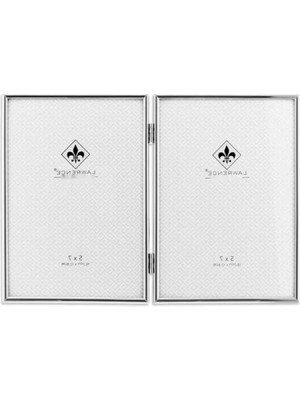 Hakay Gümüş Renkli Menteşeli Çift Resim Çerçevesi - 12,7 x 17,8 cm