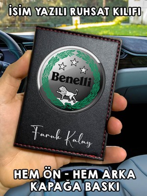 Deri Kişiye Özel Ön Arka Ruhsat ve Kartlık Cüzdan