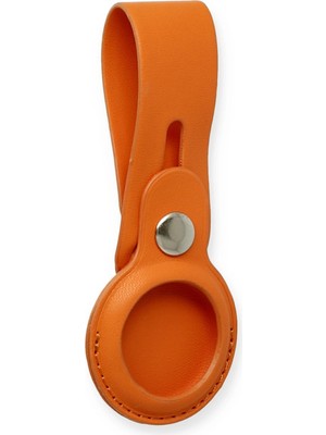 Markaon Üreticiniz Newface Airtag Askılı Deri Kılıf - Turuncu YN1348