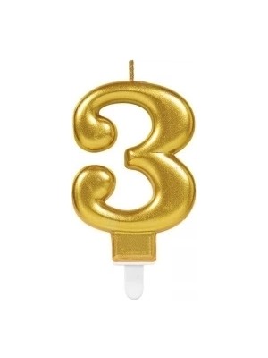 Üreticiniz 3 Rakam Mum Gold Renk YN1348