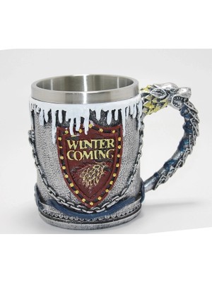 Üreticiniz Game Of Thrones Tasarımlı 3D Çelik Kupa Bardak ALK4369 YN1348