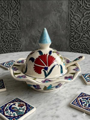 Anka Select Elyapımı Iznik Çini Seramik Şekerlikdekoratif Sunumluk