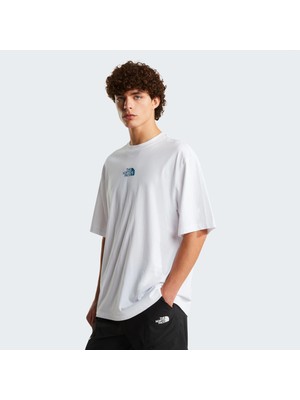 The North Face M Liquid Logo Oversize Short Sleeve Tee- Erkek T-Shirt