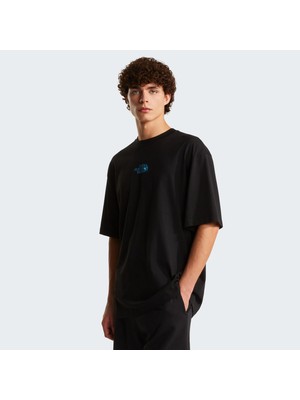 The North Face M Liquid Logo Oversize Short Sleeve Tee- Erkek T-Shirt