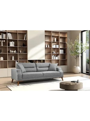 Vivense Anka Üçlü Koltuk, Açık Gri