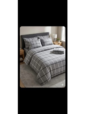 Totem Çift Kişilik Desenli Nevresim Takımı Lastikli Çarşaf ve 2 Adet Yastık Kılıfı