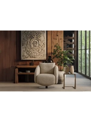 Vivense Matiz Vision Döner Berjer, Krem