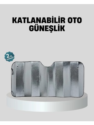 TeknoKapsül Araba Güneşliği Alüminyum Yansıtıcı Yüzeyle Etkili Isı Koruması