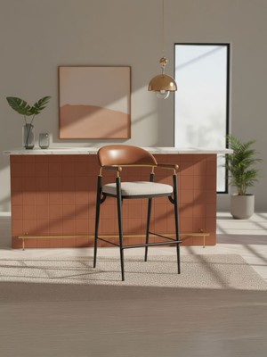 Gazzini Furniture Valen Metal Bar Sandalyesi