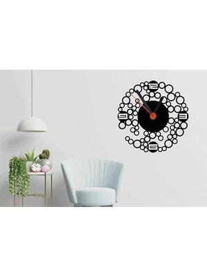 Senka Duvar Saati-Ağaç Işleme-35 cm x 35 cm
