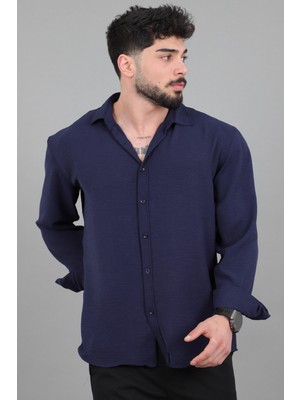 Stil Kombin Uzun Kol Keten Gömlek Bld 7040_40368