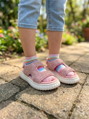 Marcomen Marco Kids Yumuşak Anatomik Taban Taşlı Kız Çocuk Sandalet