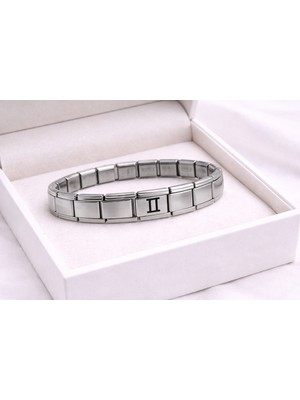 Lims Store Çelik Bileklik Ikizler Burcu | Paslanmaz Çelik Burç Bilekliği | Modern ve Şık Tasarım