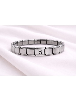 Lims Store Boğa Burcu Çelik Bileklik | ? Burç Simgeli Paslanmaz Çelik Kadın Erkek Bileklik