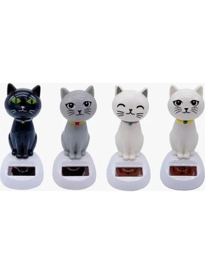 Fırsatkolik Güneş Enerjili Solar Sallanan Kedi Figürü
