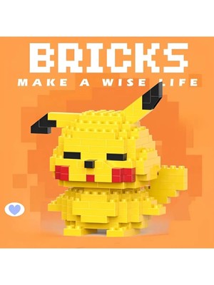 Fırsatkolik Bricks Pikachu Mini LEGO Figürü