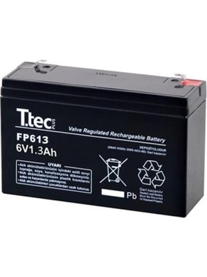 Fırsatkolik Ttec 6V 1.3 Ah Kuru Bakımsız Akü