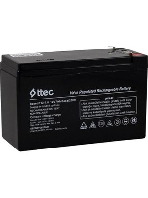 Fırsatkolik Ttec 12V 7 Ah Base Kuru Bakımsız Akü