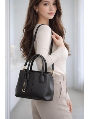 Armine Kadın Omuz Çantası 424 Koyu Kahve Pia