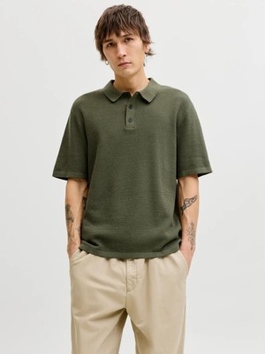 Jack & Jones Jack Jones George Regular Fit Polo Yaka Triko Erkek Tişört 12268281